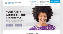 Desktop Screenshot of lemmonvalleydentalgroup.com