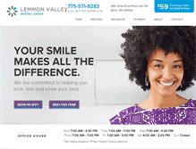 Tablet Screenshot of lemmonvalleydentalgroup.com